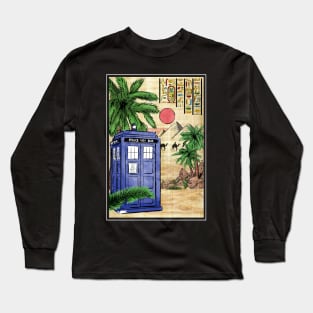 Tardis in Egypt Long Sleeve T-Shirt